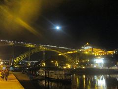2017 Primeiro Portugal #4 Rio Douro e Don Louis I ponte a noite夜のドウロ川 