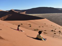 ナミビア 4歳&10歳子連れ旅(3) うっとりナミブ砂漠とアイアイ温泉でキャンプ