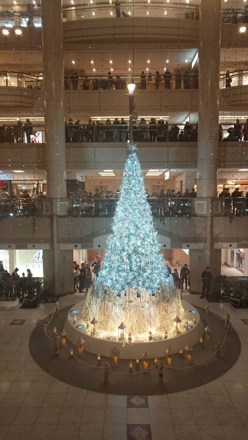横浜みなとみらいのXmasツリーに雪が降る!!』横浜(神奈川県)の 横浜みなとみらいのXmasツリーに雪が降る!!』横浜(神奈川県)の