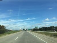 オクラホマ州(京都府の姉妹都市)　－　州の南部をドライブ中の風景