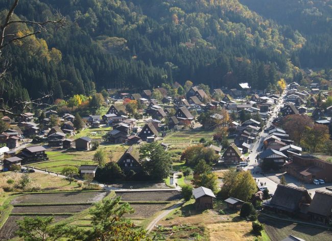 紅葉の「黒部峡谷トロッコ列車」がメインの、新潟から富山へ２泊３日ドライブ旅行です。<br /><br />１日目・・・新潟県の苗場でドラゴンドラに乗車、紅葉を満喫。その後、春日山城跡にも寄り道してから富山県へ。<br /><br />２日目・・・トロッコ列車で黒部峡谷を満喫します。<br /><br />３日目・・・帰り道、岐阜県の白川郷・五箇山の合掌造り集落をちょっと観光します。