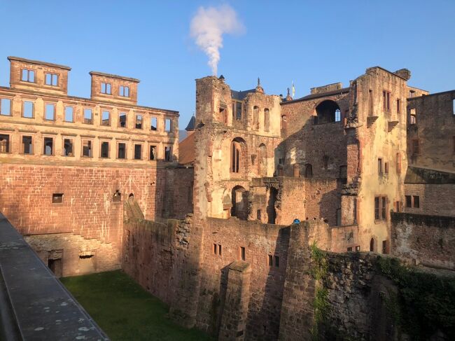 1年前の旅の記録を放置してしまっていましたが、このコロナ禍、自宅での時間が増えたので加筆し完成させました。<br />こんな旅ができたことを今となっては夢のように思います。<br /><br />旅からの帰国後、娘とドイツにまた行こう!と約束していましたが恐らく2人でこのような旅をすることは難しいでしょう。<br />コロナが落ち着いた頃には彼女は家庭を持っているかもしれません。<br />旅は行ける時に行っとこう!<br /><br />皆が好きな時に好きな所へ旅が出来る日が早く来ますように<br /><br />ーーーーーーーーーーーーーーーーーーーーーーー<br /><br />娘の学生最後に親子で思い出に残る旅にしたくて、選んだ場所が2年前にツアーで訪れた南ドイツでした。<br /><br />娘にとっては初ヨーロッパなので素晴らしいドイツを見せてあげたいと思って連れてきたつもりでしたが、旅を終えてみれば彼女には感謝しかありません。<br />目的地をテキパキと探してくれて、母に代わり英語で対応してくれて、いつの間にか私の方が連れていってもらっているシーンも多々あり、すっかり大人の女性に育ってくれたと嬉しく感じた旅でもありました。<br />娘には母と行く学生最後の卒業旅行、私にとっては子育ての卒業旅行だったなあと振り返って思います。<br /><br /><br />1日目 カタール航空にてドーハ経由ミュンヘンへ。 <br /> ミュンヘン泊<br />2日目 ミュンヘン泊<br />3日目 ミュンヘン泊<br />4日目 DB鉄道にてローテンブルクへ。<br /> ローテンブルク泊<br />5日目 DB鉄道にてフランクフルトへ。<br /> フランクフルト泊<br />6日目 フランクフルト泊<br />7日目 カタール航空にてドーハ経由成田へ<br /><br /><br />ドイツ鉄道の洗礼を受け遅延した為にすし詰めとなったICEに揺られ、<br />なんとか到着したフランクフルト。<br />今回はフランクフルトからハイデルベルクへ日帰りで遊びに行きます!<br />