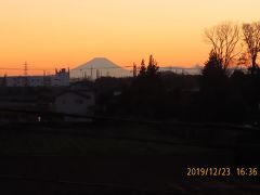 久しぶりに見られた美しい影富士