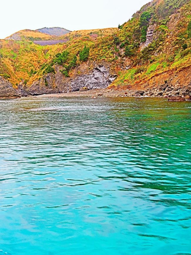 地形から生まれた芸術　ヒリゾ浜とは<br />石廊崎と中木の境のこの海岸は、抜群の透明度を誇る海岸です。船でしか行くことの出来ない独特の地理的環境から、ありのままの自然が残された場所です。半島の先端で切り立った崖に覆われていることと、あたり一帯は国立公園であり何も開発がされていないこと、付近に川などがないこと、伊豆半島の最も最南端の海岸で黒潮の通り道となっていること等、様々な条件が重なったこの海岸は伊豆地区で最も水の美しい海水浴場です、水が美しく。豊かな黒潮により、南国の季節回遊魚や大物の回遊魚も回ってくるので、シュノーケリングには絶好のポイントです。<br />2012年9月24日に国内で25番目のジオパークに登録され、特にこの地域は国内では珍しい伊豆独特な地形を残しており、景観も素晴らしくジオの世界登録を目指しています<br /><br />ヒリゾ浜のある伊豆半島は日本で唯一、フィリピン海プレート上にのっていて、プレートの北上に伴い火山活動を繰り返しながら本州に衝突し誕生した伊豆独自の大地、なりたちから豊かな温泉や日本一深い駿河湾、変化に富んだ地形をもつ魅力的な半島が作られています、特に伊豆半島南と西海岸は美しい縞模様を持つ地層や世界的にも貴重な独自の美しさがあります<br />http://nakagi.jp/post_lp/hirizo-wp/　より引用<br /><br />石廊崎岬めぐり。伊豆半島最南端の風光明媚な絶景をめぐる<br /> 伊豆半島最南端「石廊崎」ダイナミックな海を体感していただける遊覧船です。海上 から見上げる「石廊埼灯台」 、奥石廊崎、海底が見える「ヒリゾ海岸」、「みのかけ岩」などをご覧いただけます。<br />のりば　石廊崎港（南伊豆町石廊埼55番地） <br />運賃　　　　　大人1,450円　小人 730円 <br />所要時間　一周 約25分 　●マリンバード号（定員85名）<br />●通常はＡコース『奥石廊埼（ヒリゾ海岸）コース』の運航です。<br />伊豆クルーズ：TEL.0558-22-1151　FAX.0558-22-9291<br />http://izu-kamori.jp/izu-cruise/route/irouzaki.html　より引用<br /><br />石廊崎（いろうざき）は静岡県伊豆半島最南端の賀茂郡南伊豆町にある岬である。荒々しい海岸の景色で観光地になっている。 <br /><br />太平洋に突き出たこの岬より西は駿河湾及び遠州灘、東は相模灘である。また、太平洋とフィリピン海の境界でもあり、相模灘側が太平洋、駿河湾側がフィリピン海である。岬の先端付近には石廊埼灯台、その先には石室神社、最突端には熊野神社の祠がある。一帯の地質は、海底火山が噴出した溶岩流で、約700万年前の浅海底に噴出したもの。<br />石廊崎漁港は釣り場としても知られており、遊覧船などの発着地点にもなっている。<br />（フリー百科事典『ウィキペディア（Wikipedia）』より引用）<br /><br />石廊崎　については・・<br />https://izuhack.akao-hotel.co.jp/79<br />https://www.surugawan.net/guide/14.html<br />https://www.town.minamiizu.shizuoka.jp/docs/2013031200552/<br /><br />2日目　　12月7日(土) <br />熱川温泉--④龍宮窟（自然が織り成す神秘の「海食洞」／30分）--⑤石廊崎（秘境ヒリゾ浜クルーズ／乗船・30分）--⑥堂ヶ島（海鮮丼の昼食／50分)--⑦大瀬崎・神池（周りを海に囲まれた不思議な淡水池／50分）--三島（買物／20分）--沼津（海産物のお買物／20分）--＜シラス弁当の夕食弁当＞--京成津田沼 <br />