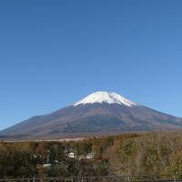 秋の山中湖/河口湖♪　Vol.10　☆山中湖：「Wan's Resort 山中湖」屋上からの富士山と朝食♪