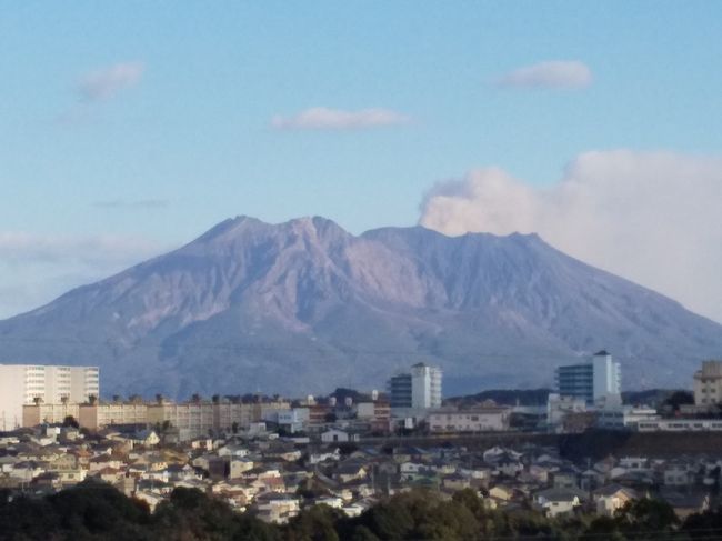 年末に帰省で鹿児島に行ってきました。相変わらず、桜島からは白い煙が出ています。お土産は薩摩揚です。