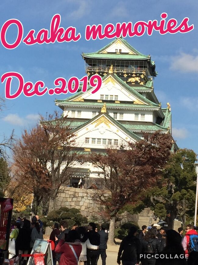 ぶらっと大阪一人旅と披露宴参加後カナダに帰りました2019年12月