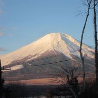 部屋からの富士山の眺め　山中湖　“オステリア　イゾラーナ”