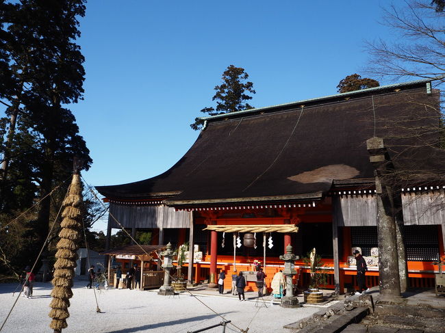旅先で初詣は済ませてたけど、地元でどこにも行ってなかったので車で小一時間かけて英彦山へ行ってきました。