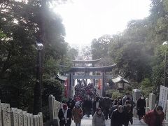 JR西日本元日乗り放題切符で博多往復 嵐JALのCMで有名になった宮地嶽神社に初詣