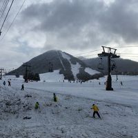2020年の初滑り　雪不足の木島平、あと１日早く降ってくれたら