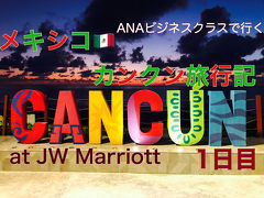 カリビアンブルーの海が見たくて　メキシコ　カンクン 8日間☆ANAビジネスクラスで行く1日目