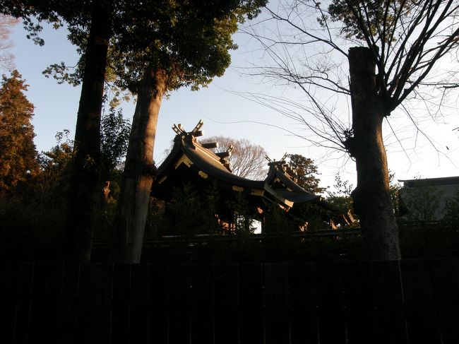 2020年、年頭の早朝散歩はコースを鷲宮神社に参拝を兼ねて歩いた。<br />