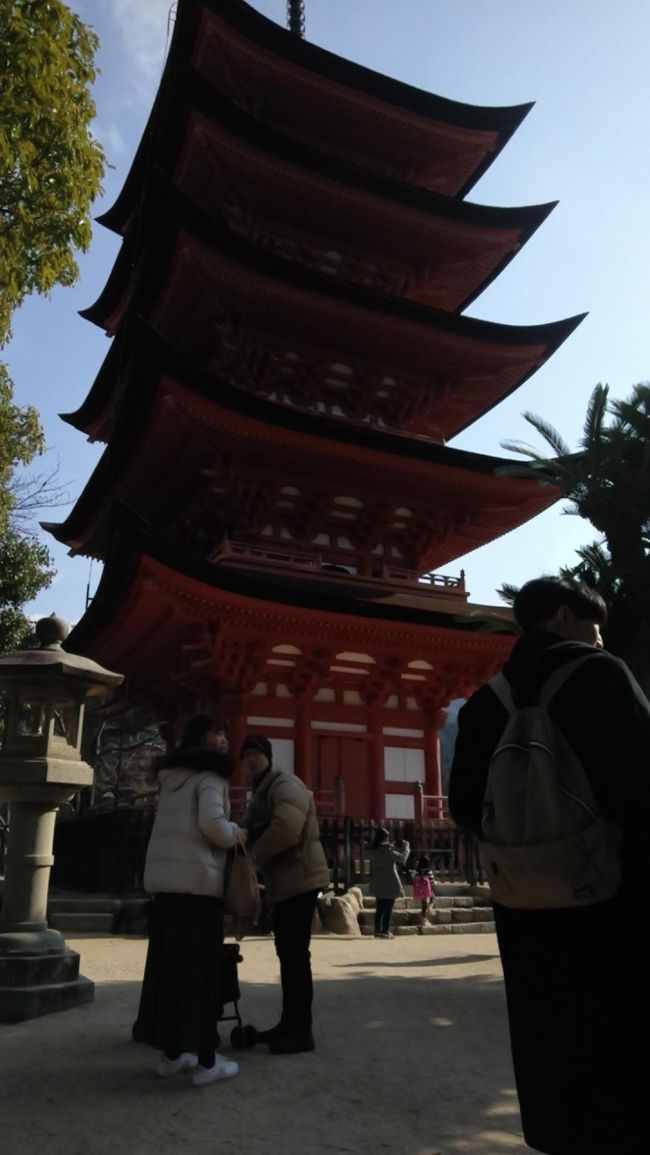 旦那様の実家が広島にありまして、子どもたちが小さい頃は、夏休みと冬休みの年間2回は家族で帰省していました。<br />しかし近年は子どもたちもそれぞれに忙しくなり都合を合わすのが難しくなって来ています。<br />それに加えて、異常気象と温暖化の影響もあってか、広島の夏はアスファルトが溶け出すのではないかというくらいのうだるような厳しい暑さで、両親も夏は帰って来なくて良いと心配してくれるので、お言葉に甘えて年間1回の帰省旅行です。<br /> 今回は宮島へ渡りました。