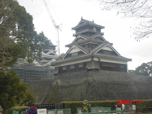 雲仙から、島原の港に行き、フェリーで熊本に入り、高千穂狭を見学後、やまなみハイウエイを走り、別府まで行く。