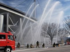 ラクビーワールドカップで熱く燃えた豊田スタジアムで消防出初式♪