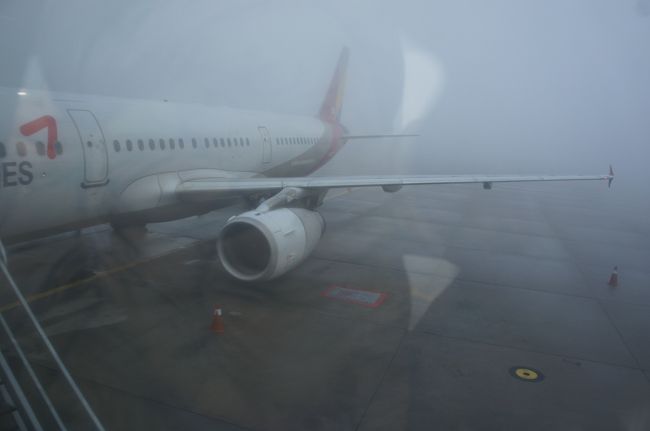 2019年12月　ソウルとフランクフルト経由でリスボンへ　その１　アシアナのビジネスでフランクフルト到着まで　ソウルは濃霧で飛行機遅延