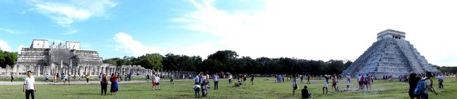 2019年末、家族でメキシコのカンクンに行きました。<br /><br />貧乏人のリゾートツアーゆえ、内容も貧で、他の皆さんの豪華な旅行記と比べるとかなり見劣りしますが、備忘録として残します。<br /><br />この一連の旅行記は5つに分けていて、ここではカンクンの西約200kmに位置する、マヤ文明の最大のチチェン イッツァ遺跡を中心としたツアーの様子を記します。<br /><br />なお、これ以外に、<br />-1- ビーチ編<br />-2- ムヘーレス島編<br />-3- 「食」編<br />-9- 街編<br />があります。<br />
