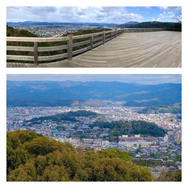 京都は大好きな街で、しばらく間が空くと、また行きたくなる魅力を秘めた場所です。2020年になり、今年最初に行こうと思ったのは、8世紀末に京都が都になるきっかけとなった『将軍塚』がある場所でした。<br /><br />将軍塚があるのは、京都東山にある標高210mの山である華頂山山頂。ここから望む場所は、新たな都を築くのに適している素晴らしい土地だったとか。平城京にも近い。東には鴨川が流れる。西の桂川を下れば淀川から難波宮にも行ける。北へ行けば比叡山を越え琵琶湖を渡り日本海へ抜けて中国ともつながると考えた時の天皇・桓武天皇は、ここに新しい都を築くことを決意し、平和で安らかな地であることを願って「平安京」と名付けたのだそうです。<br /><br />この将軍塚がある山頂に2014年秋 大護摩堂『青龍殿』と大舞台が建立され、京都の新名所ができました。行きたいと思いながらなかなか機会がなく、やっと新年早々のこの日に訪れることができました。<br /><br />＊（歴史的背景は自分の頭の整理のため、多くの方がすでにご存知なことも書き込んでいます。適当に飛ばして読んでくださいね！）<br /><br /><br /><br /><br /><br />
