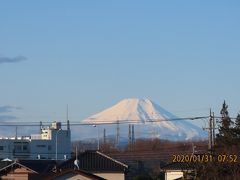 久しぶりにくっきりと見られた富士山