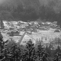 毎年恒例、豪雪の温泉地で雪見風呂のはずが・・・冬とは思えない風景