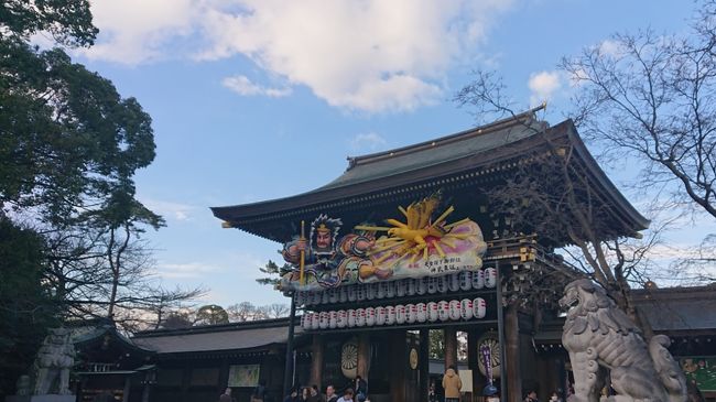 遅れながら寒川神社へ初詣に行きました