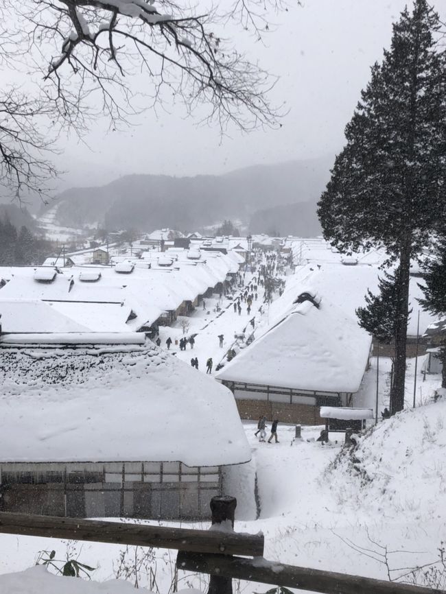 ブリティッシュヒルズから大内宿へ<br />たまたま雪まつりの日でした