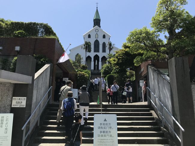 五島・長崎 4泊5日の旅<br />2019 04/29ー05/03<br />04/29 中部国際空港ー福岡空港ー福岡市内散策ー博多港ー(船内泊)<br />04/30 ー福江港ー堂崎教会ー福江港ー観光歴史資料館・石田城・武家屋敷通りー福江(泊)<br />05/01 福江ー水ノ浦教会ー貝津教会ー道の駅三井楽ー大瀬崎、及び井持浦教会ー福江(泊)<br />05/02 福江港ー長崎港ー出島ー崇福寺ー長崎市電ー長崎(泊)<br />05/03 グラバー園ー大浦天主堂ー長崎駅ー大村駅ー長崎空港ー羽田空港