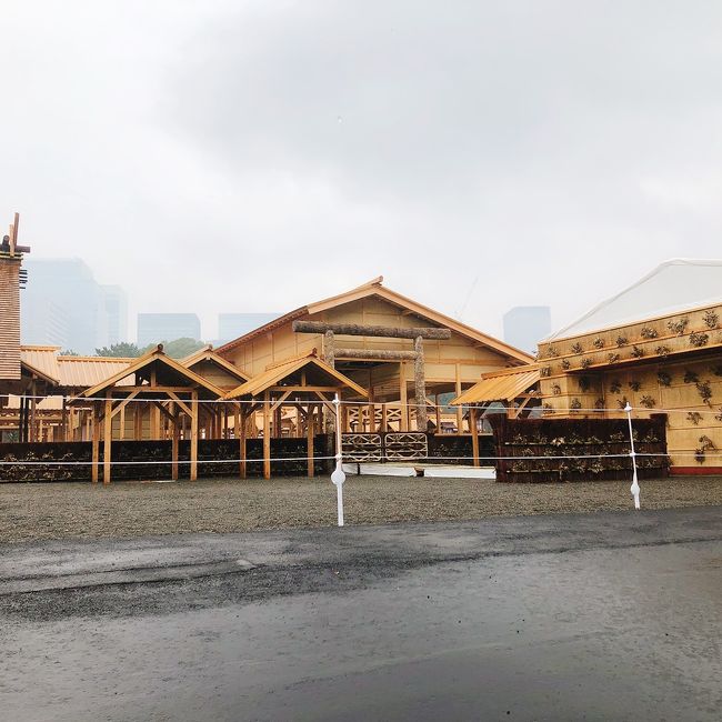 皇居の紅葉と大嘗宮を見学してきました。<br /> 激しい雨にも関わらず 大勢こられてました。<br />流石、 皇居 植木のひとつひとつにも気品を感じました。<br />江戸城の歴史も継承されています。<br />大嘗宮は神秘的でした。<br />