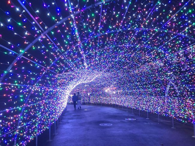 毎年行われているこのイベント、今はJEWELLUMINATIONという名称が付いている。<br />100万球追加と言われても違いはよくわからない?そういえばちょっと豪勢になった気分である。<br />この時期はまだそれほど混んでいないかと思いきや、地元の人たちを無料に無料招待券を配っているので結構な人出である。<br />生憎の空模様だったが夜ならあまり関係ないので皆結構はしゃいでいる様子。