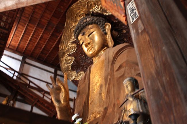 2020年 岐阜ミ・ツアーの旅 一日目その1。<br /><br />今回は申し込む前に、宿泊するホテルだけを探り当てていた。<br />訪れる観光地は、まったくわからなかった。<br /><br />最初に連れて行ってもらったのは、日本三大大仏の一つが安置されている、岐阜市にある正法寺だった。<br />住所はその名も、岐阜市大仏町八番地。<br /><br />日本には「日本三大○○」というものがたくさんある。<br />で、日本三大大仏は?<br />奈良東大寺の大仏と鎌倉の大仏は不動の地位を得ているが、三番目が意見の分かれるところらしい。<br />岐阜大仏の存在を知らなかった私は、富山高岡の大仏だと思っていた。<br />どうやら三番目の地位は、高岡と岐阜の二体が争っている様だ。<br />それがどちらであるにせよ、岐阜大仏も高岡大仏も共に素晴らしい!<br /><br />このミ・ツアーの参加者の中に、参加2度目の人がいた。<br />聞けば、同じ行程の旅行に再度参加する人って、結構いるみたいだ。<br />ミ・ツアーはお得だから、それもアリだなと思う。