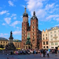 雨多き初夏のポーランド（９）　旧市街広場とヴァヴェル城～世界遺産第一号の地クラクフ