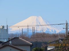 久しぶりに見られた素晴らしい富士山