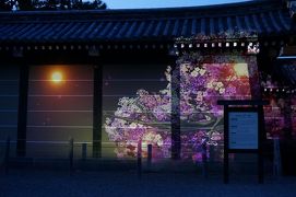 吉野の桜と奈良・世界遺産　④　（京都駅と二条城ライトアップ）