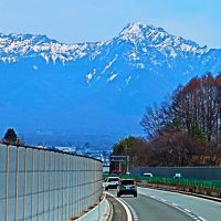 小淵沢-1　八ヶ岳リゾートアウトレット〔農家の食卓〕オムライス　☆諏訪→北杜　山岳風景