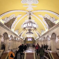 【４】まるで地下宮殿！美しいメトロの駅と街歩きの１日☆ロシア：モスクワ８日間