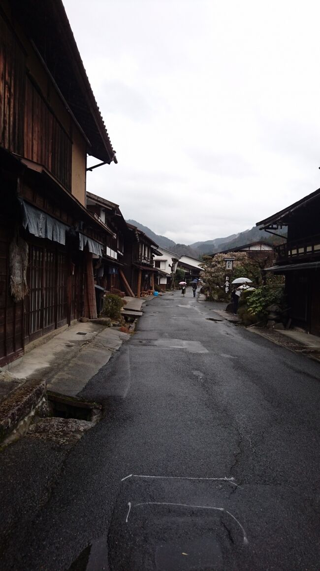 京都でのホテルステイと、早春の妻籠から馬籠までハイキング、時々餅