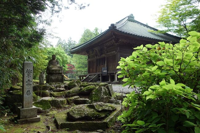 突然の日光日帰り旅行 四本龍寺の3重の塔が一番の目的ではあった。<br />四本龍寺は766年に日光山を開山された「勝道上人」によって創建された日光山で最初の寺院です。<br />写真は観音堂と紫雲石です。<br /><br />
