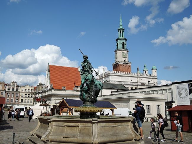 2019年夏　スロバキア・ポーランド旅行 最古の都市ポズナニ(ポーランド)１ 宿・旧市場広場・旧市庁舎