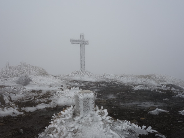 日本３００名山をチェックしていると岡山県に２座あることがわかりました。<br />３月下旬ともなると、１２００ｍ程度の山であれば雪は多分だいじょうぶしょうということで、今回は蒜山高原（ひるぜんこうげん）にある上蒜山と奈義町にある那岐山（なぎさん）を目指しました。<br />上蒜山は２８日の到着時、霧雨がひどく断念。<br />翌日２９日は、那岐山。<br />下界は晴れ、頂上付近は爆風吹きすさぶ強烈悪天候。<br />今回も、まさに修行でした。<br /><br />行き車の中のラジオで聞きました。大阪の吉村知事、この週末、武漢肺炎蔓延防止のため屋外への外出自粛要請。えらいこっちゃ。<br />私言うこと聞かず、すみませんね。人混みには一切行ってませんから。