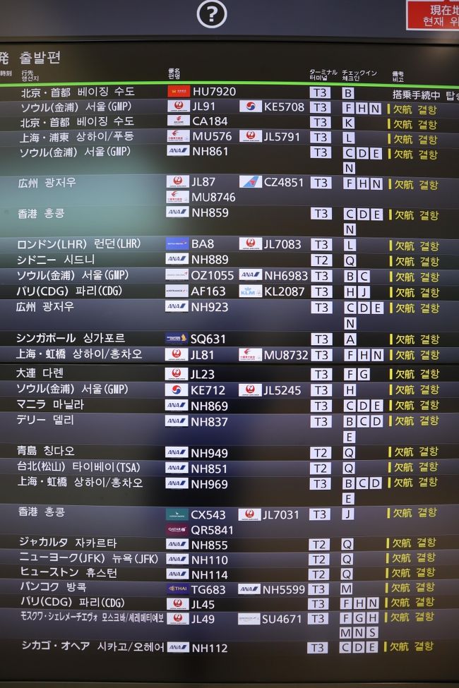 親戚が5月にグアムで結婚式を予定。昨年11月に航空券を個人手配も、この状況下では事実上中止。今キャンセル払戻しは2万円、特別対応で全額返金となるまでじっと待っていますが、確認で羽田空港まで行ってきました。<br /><br />羽田空港は東京五輪を控え、2020年3月より国際線大増便、第2ターミナルでの国際線運航開始、3月14日に国際線ターミナルは第3ターミナルに名称変更。その現状を第1、第2、第3ターミナルの順番に見て廻りました。<br /><br />新型コロナで、羽田空港は当初思惑と大きく異なる状況に陥っていました。