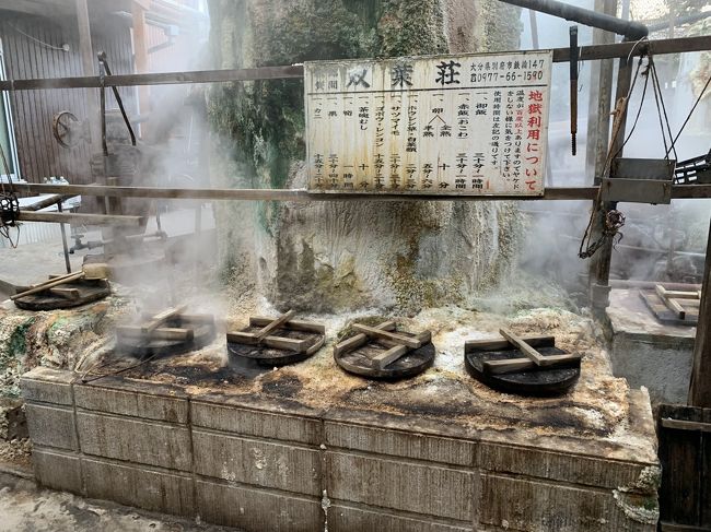 旅友と、別府・鉄輪温泉へ貸間1泊旅行に行きました♪<br /><br />数年前からの冬の恒例行事ですが、始まったころは娘を産んだばかりだったので、ようやく去年から参加するようになって、今年で2回目の貸間ステイです！　貸間マスターの友人たちのおかげで、今年も楽しい貸間ステイになりました＾＾<br /><br />別府・湯布院温泉は、いい感じ～～の高級宿から（最近のトレンドはもっぱらインターコンチ！）、リーズナブルな旅館、杉乃井ホテルのようなファミリーホテルと沢山のお宿の選択肢がありますが、貸間も味かあっていいですよ☆<br /><br />