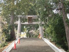 伊豆山神社の参道を歩く