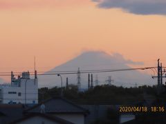 久しぶりの夕焼け富士