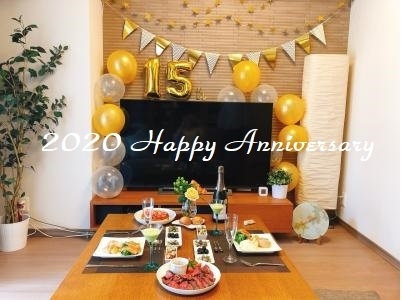 【おうち】今年の結婚記念日。☆:*.コロナ外出自粛で2020年は2人でホームパーティー.☆:*。