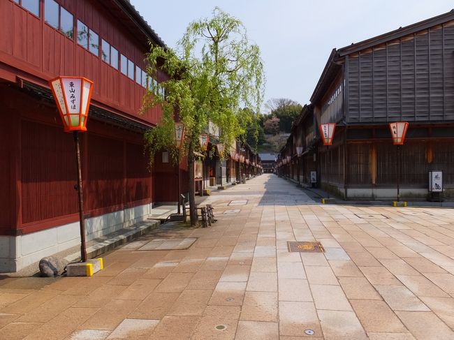 昨日、4月18日、テレビの全国放送で石川県金沢市のひがし茶屋街の現下の映像が流れていたので、掲載する事に。<br /><br />タイトルの日付を××にしたのは、ひとえにこれが旅行記では無いという理由に依るもの。<br /><br />今回を持ちまして旅行記の掲載は無期限の休止に入ります。<br /><br /><br /><br /><br />金沢へ・・・・・