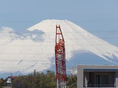 雲が出始めた富士山