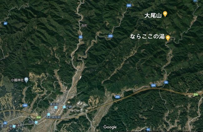 密集地を避けて大尾山（おびさん）をハイキング（1/3）「ならここの里」は掛川の北部にあった