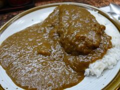 20200423-1 鹿児島 サフランの日替りカレーはチキンカレー…やなくて、チキンカツカレーですのね