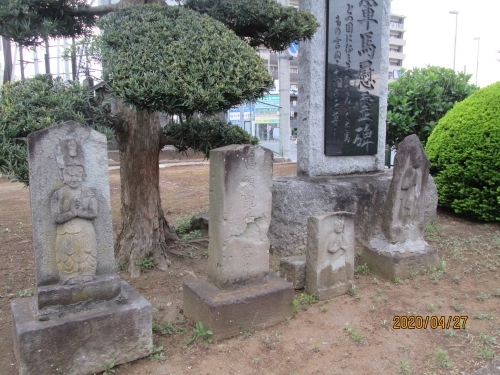 柏市の若柴・長覚寺観音堂・六所神社・軍馬慰霊碑・下総観音霊場(29)・石仏